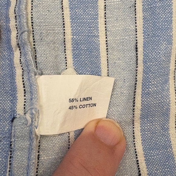 Gap Men Short Sleeve Button Down Shirt 100% Linen Sz XXL Beachy Coastal Breathe - Picture 6 of 10
